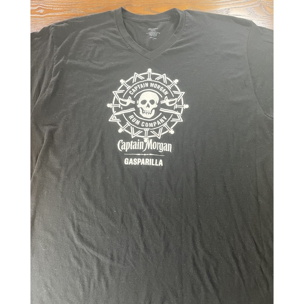 Captain Morgan Gasparilla Black Graphic TShirt Size XL